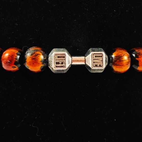 π΄Sale ! Men or women copper beads barbell charm - Picture 4 of 7